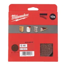 Шлифовальная бумага MILWAUKEE O150/6 HL, зерно 40, (10шт)