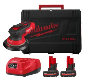 Шлифмашина эксцентриковая аккумуляторная MILWAUKEE M12 FROS2.5-502X O150мм (ЗУ+2акум.Х5Аг+HD кейс) №3