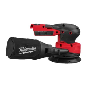Шлифмашина эксцентриковая аккумуляторная MILWAUKEE O125мм M18 FROS125-502X (ЗУ+2ак.Х5Аг+кейс) №5