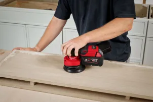 Шлифмашина эксцентриковая бесщеточная аккумуляторная MILWAUKEE M18 FROS125-0B O125мм (в сумке для инструментов) №8