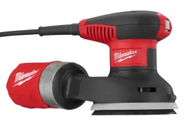 Шліфмашина ексцентрикова MILWAUKEE, ROS 125 E, 300Вт, 125мм (+шліфпапір, пилозбірник, кабель, сумка для інструментів)