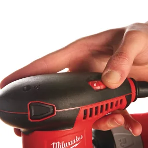 Шліфмашина ексцентрикова MILWAUKEE, ROS 125 E, 300Вт, 125мм (+шліфпапір, пилозбірник, кабель, сумка для інструментів) №4