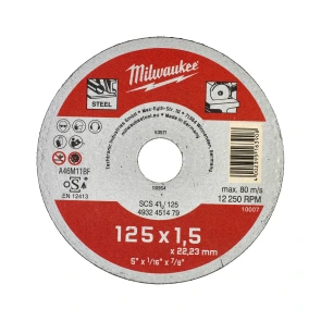 Диск відрізний по металу MILWAUKEE, SCS 41/125х1,5, 125 мм №1