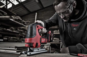 Лобзик аккумуляторный MILWAUKEE, M18 BJS-0 (+ холст, адаптер, кожух, насадка, накладка подошвы) №8