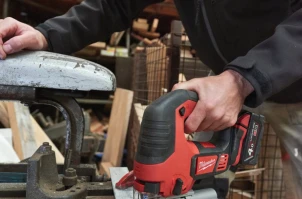 Лобзик аккумуляторный MILWAUKEE, M18 BJS-0 (+ холст, адаптер, кожух, насадка, накладка подошвы) №15