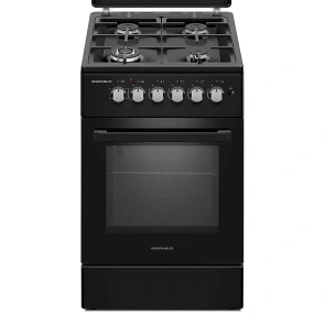 Плита газовая G4F56124B 50см. черная, чугунная решетка (GRUNHELM) №1