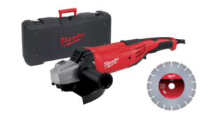 Кутова шліфувальня машина MILWAUKEE 230 мм AG22-230DMS-DSET (+ захисний кожух, бокова рукоятка, фланець, фланцева гайка, кабель, №2