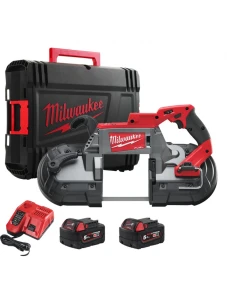 Стрічкова пила MILWAUKEE M18 FUEL CBS125-502C по металу 4933448195 (+ заряд.пристрій, 2 акум., полот №2