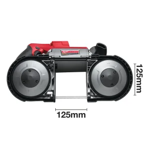 Стрічкова пила MILWAUKEE M18 FUEL CBS125-502C по металу 4933448195 (+ заряд.пристрій, 2 акум., полот №7