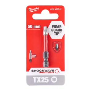 Біта SHOCKWAVE MILWAUKEE, TX25, 50мм №2