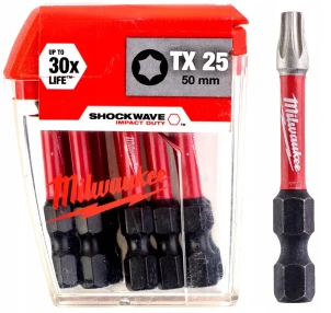 Бита SHOCKWAVE MILWAUKEE, TX25, 50мм, (10шт) №4