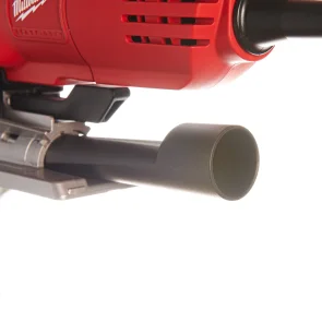 Лобзик MILWAUKEE, JSPE 135 TX, 750Вт (+ полотна 5 шт., перехідник, кабель 4 м, насадка проти сколів, щиток від пилу, знімна плас №10