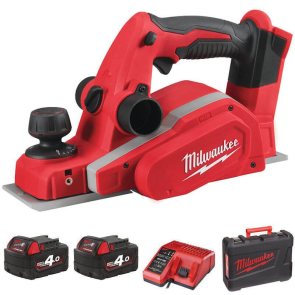 Рубанок акумуляторний MILWAUKEE, M18 BP-402C, 82мм (+зар.пристрій, 2акум.Х 4Аг,кейс) №13