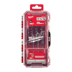 Набор сверл по металлу HSS-Co MILWAUKEE, DIN338, (8шт) пластиковый кейс №2