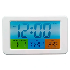 Годинник настільний LED - CX-715C (3V, 2х1,5V AAA,годинник,буд,t,date) (GRUNHELM) №1