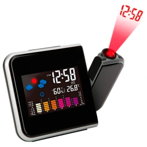 Годинник настільний LED - LW-8190 (2xААА,USB DC+5V(не в компл) ,буд,t,date,волог) (GRUNHELM) №1