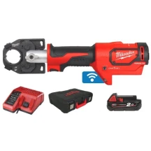 Обжимник гидравлический аккумуляторный для кабелей MILWAUKEE, M18 HCCT-201CFORCE LOGIC™ 53 кН (+ зарядное устройство, 1 акум., HD кейс)