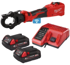 Обжимник гидравлический аккумуляторный для кабелей MILWAUKEE, M18 ONEHCCT60-202C (+зарядное устройство, 2 аккумулятора Х 2Ач, кейс)