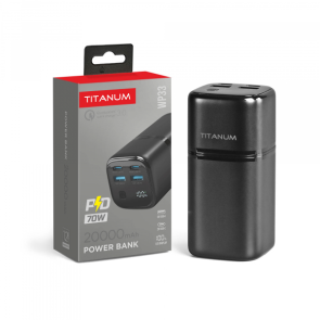 Павербанк 20000mAh TITANUM WP33 PD70W Black №1