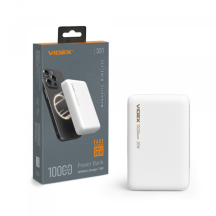 Внешний аккумулятор с беспроводной зарядкой 10000mAh VIDEX VPB-331 PD20W Белый