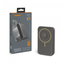 Внешний аккумулятор с беспроводной зарядкой 10000mAh VIDEX VPB-W102 PD20W Серый