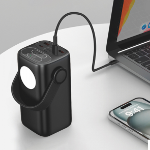 Внешний аккумулятор 40000mAh TITANUM WC40 PD65W Черный №10
