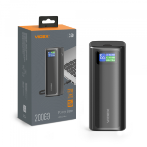 Павербанк 20000mAh VIDEX VPB-350 130W PD100W +Display №3