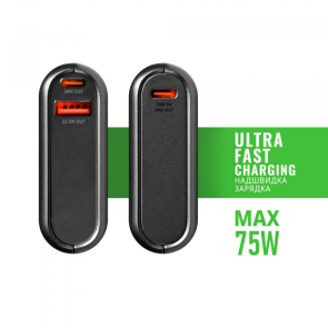 Внешний аккумулятор 20000mAh VIDEX VPB-202C 75W Черный №33