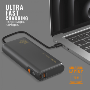 Внешний аккумулятор 20000mAh VIDEX VPB-202C 75W Черный №37