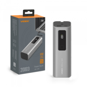 Павербанк 20000mAh VIDEX VPB-366 165W PD100W +Display №2