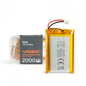 Аккумулятор VIDEX Li-pol VLF-B103450-20 2000mAh 1шт №1