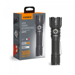 Портативний світлодіодний ліхтарик VIDEX VLF-A376 3600Lm 5000K №16
