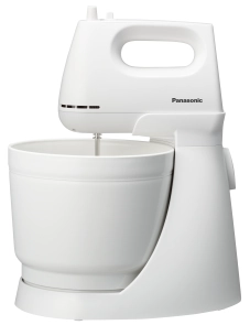 Миксер Panasonic стационарный 175Вт, насадки-4, чаша-пластик, 3л, белый №5