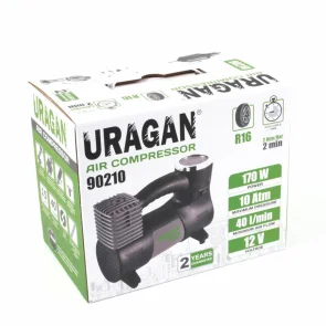 Компресор автомобільний Uragan 10 Атм 40 л/хв 170 Вт №5