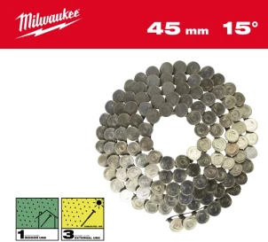 Цвяхи в котушці MILWAUKEE, з круглой головкой, 15 /3.05 x 45мм / RS (1440шт) №1