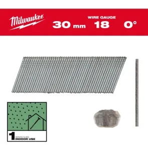 Набір цвяхів для гвоздезабивного инструмента 18G/30 мм (5000 шт) MILWAUKEE №1