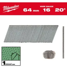 Набор гвоздей для нейлера 15G/20/45мм (2000 шт) MILWAUKEE