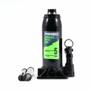 Домкрат гідравлічний пляшковий Winso 5т 195-380мм у кейсі №1