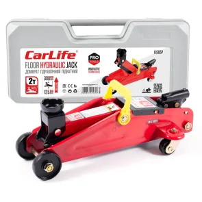 Домкрат підкатний CarLife 2т 125-305мм у кейсі FJ565P №1