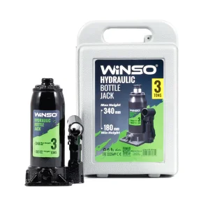 Домкрат гідравлічний пляшковий Winso 3т 180-340мм 170310 №2