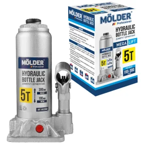 Домкрат гідравлічний пляшковий Molder 5т 195-380мм №2