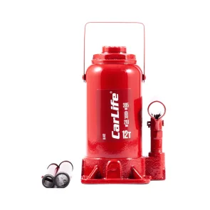 Домкрат гідравлічний пляшковий CarLife 12т 210-395мм №3