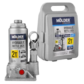 Домкрат гідравлічний пляшковий Molder 2т 148-278мм у кейсі №6