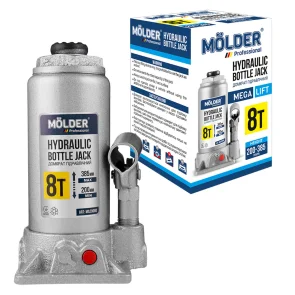 Домкрат гідравлічний пляшковий Molder 8т 200-385мм №6
