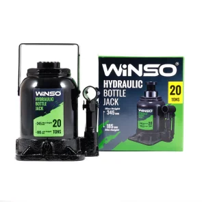 Домкрат гідравлічний пляшковий Winso 20т 185-345мм №4