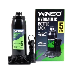 Домкрат гідравлічний пляшковий Winso 5т 195-380мм №4