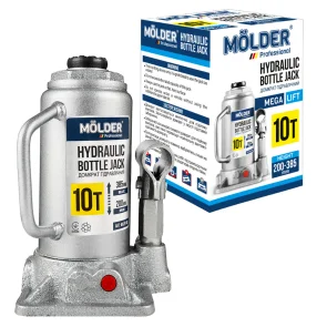 Домкрат гідравлічний пляшковий Molder 10т 200-385мм №6