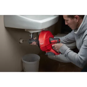 Акумуляторна прочисна машина MILWAUKEE M12 BDC8-202C (трос, внутрішній барабан,2 акумул. Х 2Аг, ємність для зберігання) №4