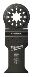 Холст BiM STARLOCK MILWAUKEE для б/функционального инструмента, 35x42 мм (древесина с гвоздями) №2