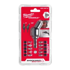 Набір біт SHOCKWAVE MILWAUKEE з насадкою Knuckle (11шт) №3